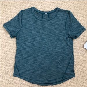 Lululemon Teal/Navy Heathered Tee